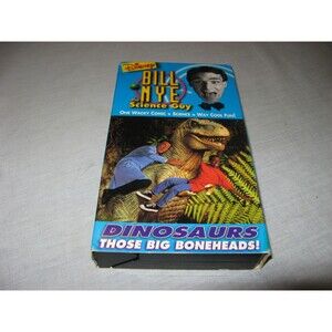 VHS Tape Bill Nye the Science Guy: Dinosaurs - Those Big Boneheads! Disney 1994